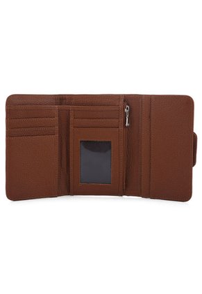 Billetera Mediana A016 Cuero Miel X Yacar