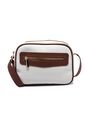 Bolsos Manos Libres Macoly 788 Mix Blanco X Miel Oro de Macoly