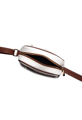 Bolsos Manos Libres Macoly 788 Mix Blanco X Miel Oro