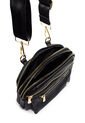 Bolso Manos Libres Macoly M430 Cuero Negro Liso Oro de Macoly