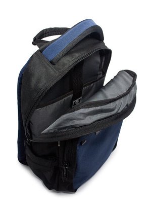 Morral Grande Macoly 268 Lona Negro X Azul Oscuro
