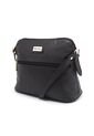 Bolso Manos Libres Macoly 789 Cuero Negro Oro de Macoly