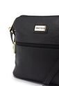 Bolso Manos Libres Macoly 789 Cuero Negro Oro de Macoly