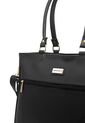 Bolso De Hombro Grande Macoly 878 Marsella Negro Oro de Macoly