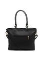 Bolso De Hombro Grande Macoly 878 Marsella Negro Oro de Macoly