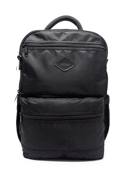 Morral Grande Viajero Macoly 295 Lona Negro Textura