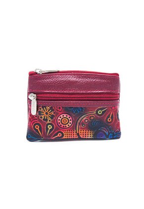 Monedero Macoly AM Cuero Doble Cremallera Tala Rojo