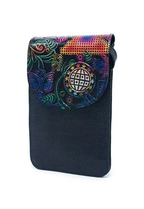 Portacelular Manos Libres Macoly MA01 Cuero Tala Negro