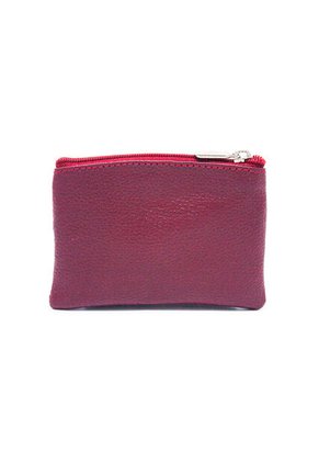 Monedero Macoly AM Cuero Doble Cremallera Tala Rojo