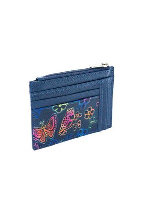 Portadocumento Plano AM14 Cuero Tala Azul