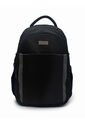 Morral Grande Macoly 285 Lona Negro X Gris de Macoly