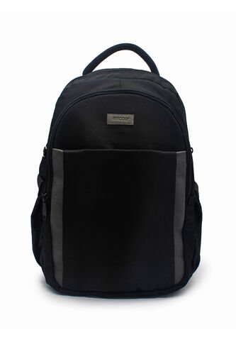 Morral Grande Macoly 285 Lona Negro X Gris Macoly