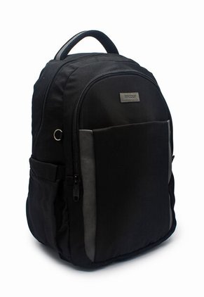 Morral Grande Macoly 285 Lona Negro X Gris