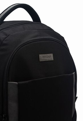 Morral Grande Macoly 285 Lona Negro X Gris