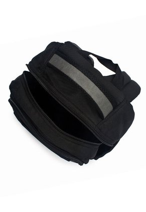 Morral Grande Macoly 285 Lona Negro X Gris