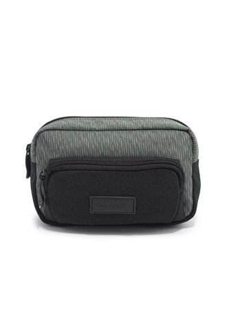 Canguro En Lona 292  Correa Corta Para Uso Manos Libres Negro X Gris Electron Macoly