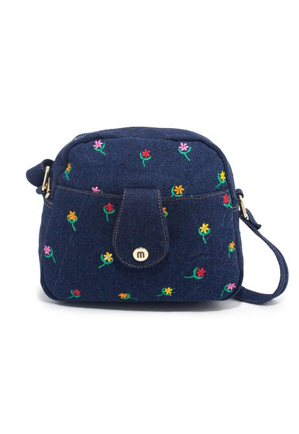 Bolso Manos Libres Macoly M820 Jean Bordado