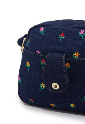 Bolso Manos Libres Macoly M820 Jean Bordado