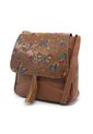 Bolso Manos Libres Macoly C325 Cuero Tala Miel Mariposas de Macoly