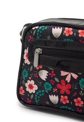 Bolsos Manos Libres Macoly 788 Floralia Negro