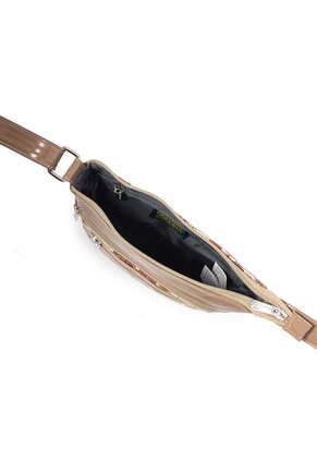 Bolso Manos Libres Macoly 751 Floralia Taupe