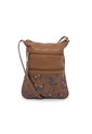 Bolso Manos Libres Macoly 320 Cuero Tala Miel Mariposas de Macoly
