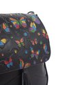 Bolso Manos Libres Macoly C325 Cuero Tala Negro Mariposas de Macoly