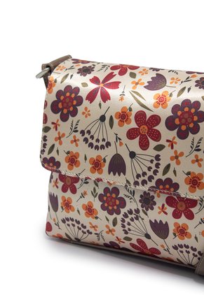 Bolso Manos Libres Pequeño Macoly 573 Floralia Taupe