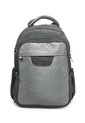 Morral Grande Macoly 268 Lona Negro X Gris Textil de Macoly
