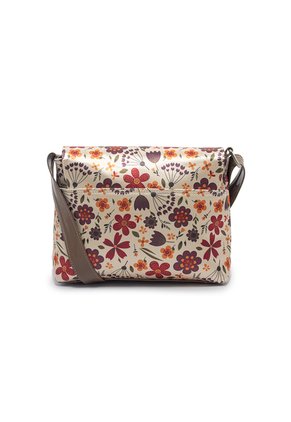 Bolso Manos Libres Pequeño Macoly 573 Floralia Taupe
