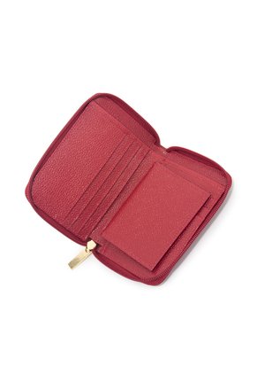 Billetera Mediana Macoly A042 Cuero Rojo Liso 