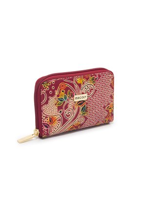 Billetera Mediana Macoly A042 Cuero Rojo Tala