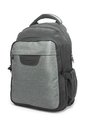 Morral Grande Macoly 268 Lona Negro X Gris Textil de Macoly