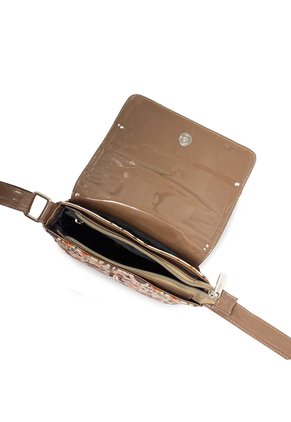 Bolso Manos Libres Pequeño Macoly 573 Floralia Taupe