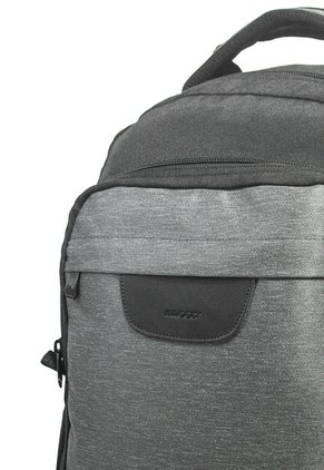 Morral Grande Macoly 268 Lona Negro X Gris Textil