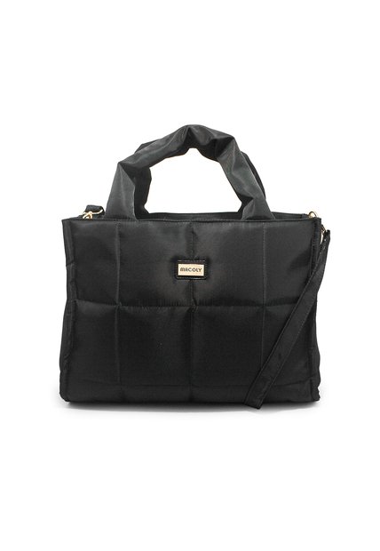Bolso De Hombro Manos Libres Macoly 883 Nuba Negro