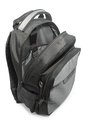 Morral Grande Macoly 268 Lona Negro X Gris Textil de Macoly