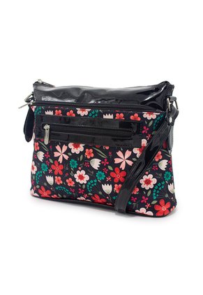 Bolso Manos Libres Macoly 817 Floralia Taupe