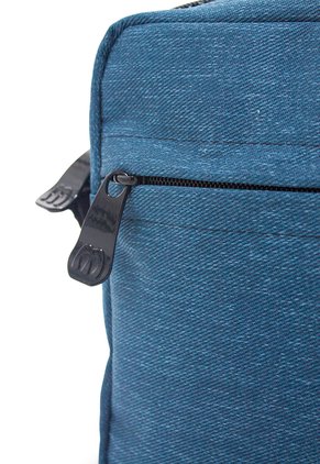 Bolso Manos Libres Macoly 324 Lona Azul Agua Textil