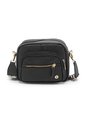Bolso De Hombro Manos Libres Macoly JC02 Cuero Negro de Macoly