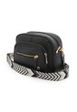 Bolso De Hombro Manos Libres Macoly JC02 Cuero Negro de Macoly