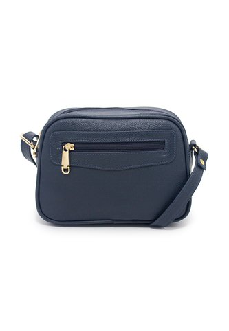 Bolso Manos Libres Macoly 788 Cuero Azul Macoly