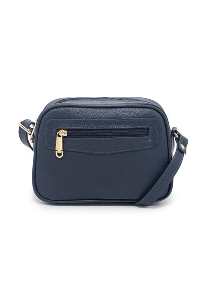 Bolso Manos Libres Macoly 788 Cuero Azul