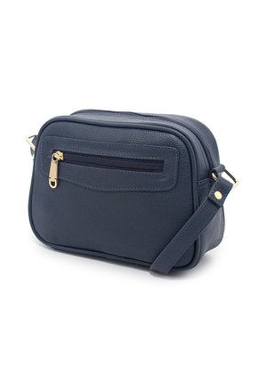 Bolso Manos Libres Macoly 788 Cuero Azul
