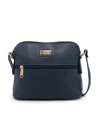 Bolso Manos Libres Macoly 789 Cuero Azul Macoly