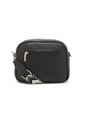 Bolso De Hombro Manos Libres Macoly JC02 Cuero Negro de Macoly