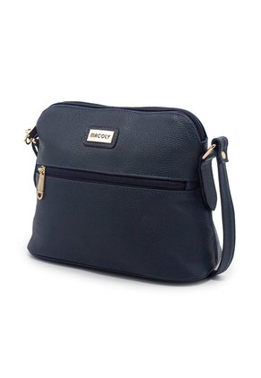 Bolso Manos Libres Macoly 789 Cuero Azul