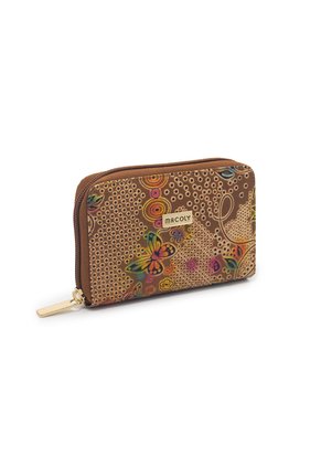 Billetera Mediana Macoly A042 Cuero Miel Tala