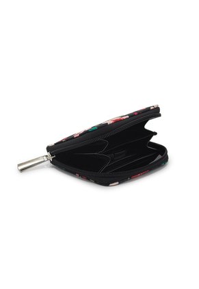 Billetera Mini A012 Floralia Negro