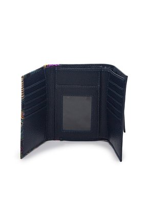 Billetera Median Macoly 046 Cuero Tala Azul